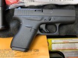 GLOCK 42, 380 CAL. NEW UNFIRED IN THE BOX - 3 of 4