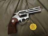 COLT DIAMONBACK 22 LR. 4” BRIGHT NICKEL, MFG. 1969, NEW UNFIRED, UNTURNED, 100% COND. - 3 of 7