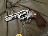 COLT DIAMONBACK 22 LR. 4” BRIGHT NICKEL, MFG. 1969, NEW UNFIRED, UNTURNED, 100% COND. - 5 of 7