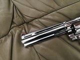 COLT PYTHON 357 MAGNUM, 6” BRIGHT STAINLESS ELITE, NEW UNFIRED, UNTURNED, 100% COND. IN THE BOX - 5 of 7