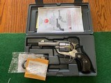 RUGER VAQUERO 45 ACP., HIGH GLOSS, STAINLESS, BIRDS HEAD GRIP FRAME, LIKE NEW IN THE BOX - 1 of 5
