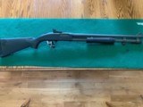 MOSSBERG 590, 12 GA. RIOT/HOME DEFENSE, 20” BARREL CHOKED CYLINDER, WITH GHOST RING SIGHTS, 3” CHAMBER, EXC. COND. - 1 of 6