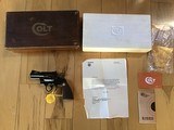 COLT PYTHON 357 MAGNUM, 2 1/2” BLUE, MFG. 1973, NEW, APPEARS UNFIRED AFTER LEAVING THE FACTORY, 100% COND. IN THE BOX - 1 of 6