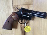COLT PYTHON 357 MAGNUM, 4” BLUE, MFG. 1966, LIKE NEW, NO TURN LINE, IN THE BOX - 2 of 6