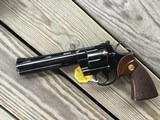 COLT PYTHON 357 MAGNUM, 6” BLUE, MFG. 1977, APPEARS UNFIRED SINCE LEAVING THE FACTORY, NO TURN LINE, 100% COND. IN THE BOX - 2 of 6