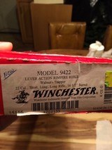 WINCHESTER 9422, 22 LR. “TRAPPER” 16 1/2” BARREL, NEW UNFIRED 100% COND. IN THE BOX WITH OWNERS MANUAL - 2 of 2