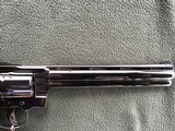 COLT PYTHON 357 MAGNUM WITH EXTREMELY RARE 8” BARREL IN BRIGHT NICKEL, MFG. 1981, APPEARS UNFIRED AFTER LEAVING THE FACTOR,100% COND. IN THE BOX - 5 of 8