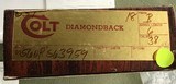 COLT DIAMONDBACK 38 SPC. RARE 6” BLUE, UNFIRED, UNTURNED, IN FACTORY COSMOLINE, IN THE BOX - 4 of 4