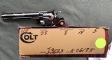 COLT PYTHON 38 SPC. 8” TARGET, FACTORY NICKEL, APPEARS UNFIRED SINCE LEAVING THE FACTORY IN 1981, 100% COND. IN THE BOX - 6 of 6