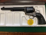 COLT SINGLE ACTION 357 MAGNUM, 7 1/2” BARREL, CASE COLOR,
NEW UNFIRED IN THE BOX - 2 of 5