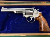 SMITH & WESSON 357 MAGNUM M66-2 “INDIANA STATE POLICE 50TH ANNIVERSARY” NEW UNFIRED IN WOOD PRESENTATION CASE - 1 of 7