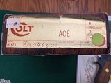 COLT ACE 22 LR. 5” BARREL, MFG. 1979, NEW UNFIRED, 100% COND. IN THE BOX WITH OWNERS MANUAL, HANG TAG, ETC. - 4 of 4