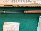 WINCHESTER 9422, 22 LR. “ANNIE OKLEY” MISS LITTLE SURE SHOT, NEW UNFIRED IN THE BOX WITH OWNERS MANUAL, ETC. - 3 of 6