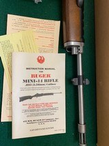 RUGER MINI-14, 223 CAL. STAINLESS, SIDE FOLDING STOCK, BAYONET LUG, FLASH HIDER, UNFIRED 100% COND. NEW IN THE BOX WITH OWNERS MANUAL, ETC. - 3 of 6