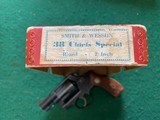 SMITH & WESSON PRE 36, 38 SPC., FLAT LATCH, MFG. 1952, 95% COND. IN THE RARE S&W RED BOX - 7 of 7