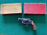 SMITH & WESSON PRE 36, 38 SPC., FLAT LATCH, MFG. 1952, 95% COND. IN THE RARE S&W RED BOX - 1 of 7