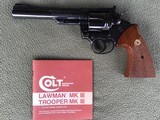 COLT TROOPER MKIII, 357 MAGNUM, 6” BLUE, 99% COND. COMES WITH OWNERS MANUAL - 4 of 5