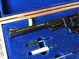 SMITH & WESSON 57 NO DASH, 41 MAGNUM, 8 3/8” BLUE NEW 100% COND. IN THE PRESENTATION BOX WITH OWNERS MANUAL & TOOLS - 3 of 8