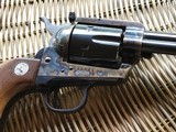 COLT SAA, NEW FRONTIER, 2ND GENERATION 357 MAGNUM, 5 1/2” BLUE/ CASE COLOR, NEW UNFIRED IN THE GOLD BOX - 5 of 9