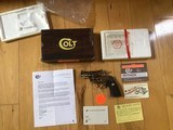 COLT PYTHON 357 MAGNUM, 2 1/2” BRIGHT STAINLESS,
NEW UNFIRED, UNTURNED, 100% COND. IN THE ORIGINAL BOX - 1 of 6