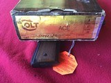COLT ACE 22 LR. 5” BLUE, MFG. 1982, AS NEW IN THE BOX - 4 of 4