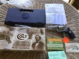 COLT ANACONDA 44 MAGNUM, 4” STAINLESS, NEW UNFIRED, UNTURNED, 100% COND. IN THE BOX - 1 of 8