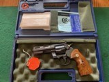 COLT PYTHON 357 MAGNUM “ELITE” 4” ROYAL BLUE, 99% COND. IN THE BOX - 1 of 6