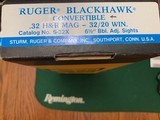 RUGER BLACKHAWK “BUCKEYE SPECIAL” CONVERTIBLE 32-20 WIN. & 32 H&R MAG. CAL. NEW IN THE BOX - 6 of 6