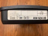 GLOCK 17, 9 MM, 2ND GENERATION, COMES WITH TWO 17 ROUND MAG.’S, LIKE NEW IN THE BOX - 5 of 5