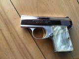 BROWNING BELGIUM “BABY” 25 AUTO, BRIGHT NICKEL, NEW COND. IN THE BROWNING RED LINED ZIPPER CASE WITH OWNERS MANUAL - 3 of 3