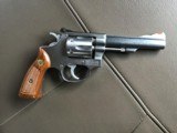 SMITH & WESSON, 63 NO DASH, 22/32 KIT GUN, 4” STAINLESS, 22 LR. LIKE NEW IN BOX WITH OWNERS MANUAL & OIL PAPER - 2 of 6