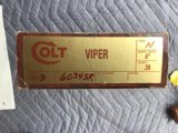 COLT VIPER 38 SPC., 4” BRIGHT NICKEL, UNTURNED, UNFIRED, 100% COND IN THE BOX - 4 of 5