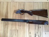 BROWNING SUPERPOSED “ DIANA”, 28 GA., 28” FULL & FULL, MFG. 1960, SIGNED ON BOTH SIDES BY MARECHAL, ROUND KNOB, LONG TANG, UNFIRED, 100% COND. - 1 of 10