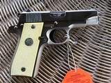 COLT GOVERNMENT 380 CAL., RARE BRIGHT NICKEL, LIKE NEW IN THE COLT CUSTOM SHOP BOX - 3 of 4