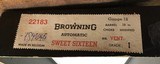 BROWNING BELGIUM A-5 SWEET-16, 28” MOD. VENT RIB, MFG. BEAUTIFUL LIGHT COLORED WALNUT, MFG. 1961, NEW UNFIRED IN THE BOX - 10 of 10