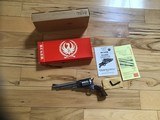 RUGER OLD ARMY 44 CAL, 7 1/2” STAINLESS, BLACK POWDER, NEW UNFIRED IN THE BOX WITH OWNERS MANUAL ETC. - 1 of 7