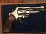 SMITH & WESSON 57 NO DASH, 41 MAGNUM, 4” NICKEL, AS NEW IN PRESENTATION BOX WITH CLEANING TOOLS TOOLS AND PAPERS - 5 of 6