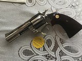 COLT DIAMONDBACK 38 SPC. 4” BRIGHT NICKEL, APPEARS UNFIRED, NO TURN RING, 100% COND. INTHE BOX - 3 of 4