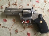 COLT ANACONDA STAINLESS 44 MAGNUM, 4” BARREL, NEW UNFIRED, UNTURNED, 100% COND. IN THE BOX - 2 of 6