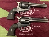 U. S. FIRE ARMS MFG. CO. RODEO MODEL 45 LC. 4 3/4” BARRELS, NEW UNFIRED IN THE BOXES - 2 of 6