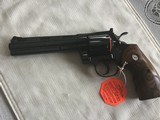 COLT PYTHON 357 MAGNUM, “ELITE” 6” “ROYAL BLUE” UNTURNED AFTER LEAVING THE FACTORY, NO TURN LINE, 100% COND. FACTORY TEST TARGET, IN THE BOX. - 4 of 7