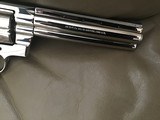 COLT PYTHON 357 MAGNUM, 6” BRIGHT NICKEL, MFG. 1972, NEW UNFIRED, UNTURNED 100% COND. IN THE BOX - 4 of 6