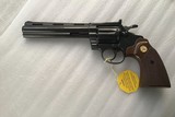 COLT DIAMONDBACK 22 LR. 6” BLUE, MFG. 1981, NEW UNFIRED, NO TURN RING, 100% COND. IN THE BOX WITH OWNERS MANUAL, HANG TAG, ETC. - 3 of 10