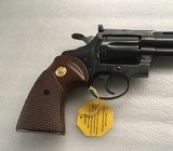 COLT DIAMONDBACK 22 LR. 6” BLUE, MFG. 1981, NEW UNFIRED, NO TURN RING, 100% COND. IN THE BOX WITH OWNERS MANUAL, HANG TAG, ETC. - 4 of 10