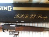 BROWNING BPR, 22 MAGNUM PUMP, NEW UNFIRED IN THE BOX, 100% COND. WITH OWNERS MANUAL - 4 of 6