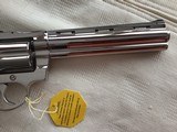 COLT DIAMONDBACK 22 LR. 6” BRIGHT NICKEL, NEW UNFIRED, UNTURNED 100% COND. IN THE BOX. - 5 of 10