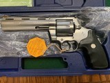 COLT ANACONDA 45 LC. CAL, 6” STAINLESS, APPEARS UNFIRED NEW COND. IN THE COLT BLUE BOX WITH COLT PICTURE BOX, COMES WITH OWNERS MANUAL, HANG TAG, ETC. - 3 of 4