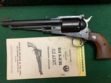 RUGER OLD ARMY 45 CAL. BLACK POWDER REVOLVER, 7 1/2”
BARREL, BLUE, NEW UNFIRED 100% COND. IN THE BOX
WITH OWNERS MANUAL - 2 of 5