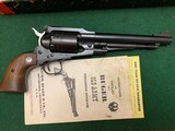 RUGER OLD ARMY 45 CAL. BLACK POWDER REVOLVER, 7 1/2”
BARREL, BLUE, NEW UNFIRED 100% COND. IN THE BOX
WITH OWNERS MANUAL - 4 of 5