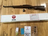 RUGER 96 LEVER ACTION 17 HMR CAL. NEW UNFIRED IN THE BOX WITH OWNERS MANUAL, ETC. - 1 of 7